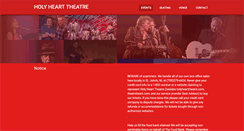 Desktop Screenshot of holyhearttheatre.com